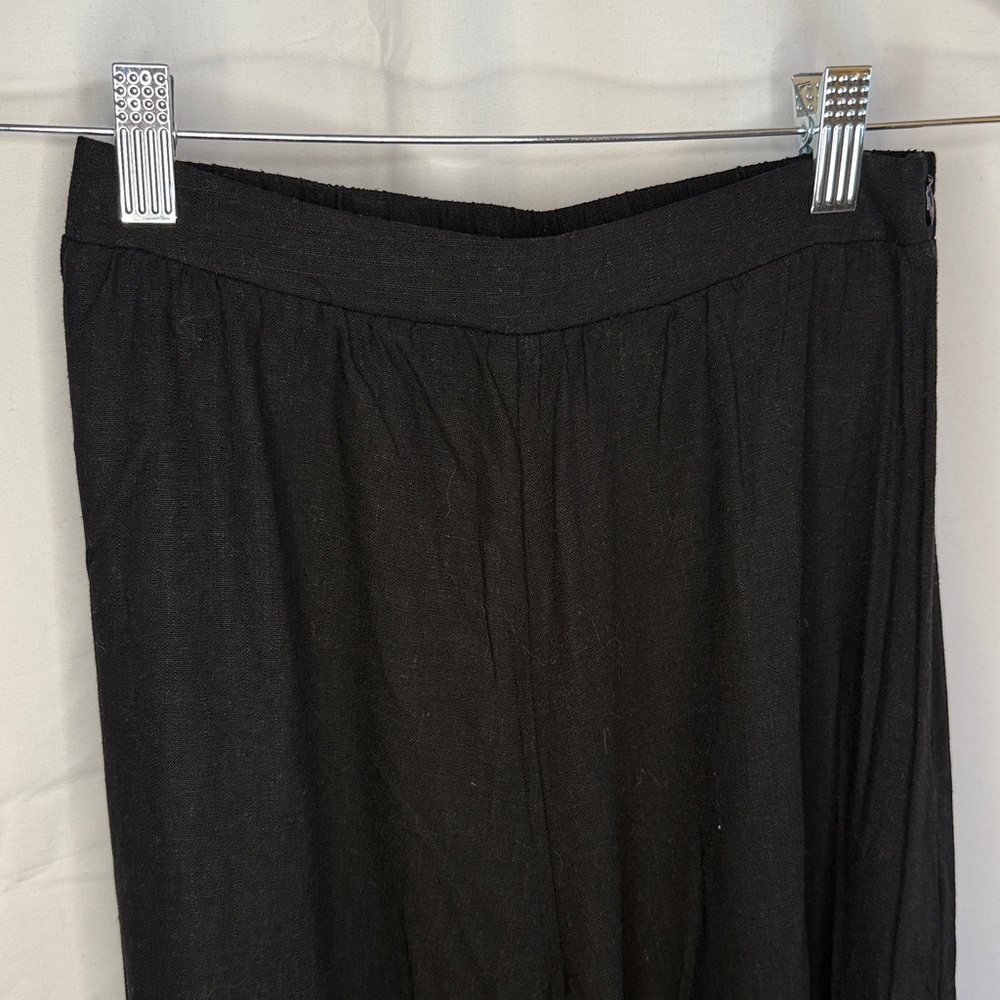 NEW VICI Linen Gabbie Short Sleeve Button Up Top and High Rise Pants Outfit Set - Picture 15 of 16